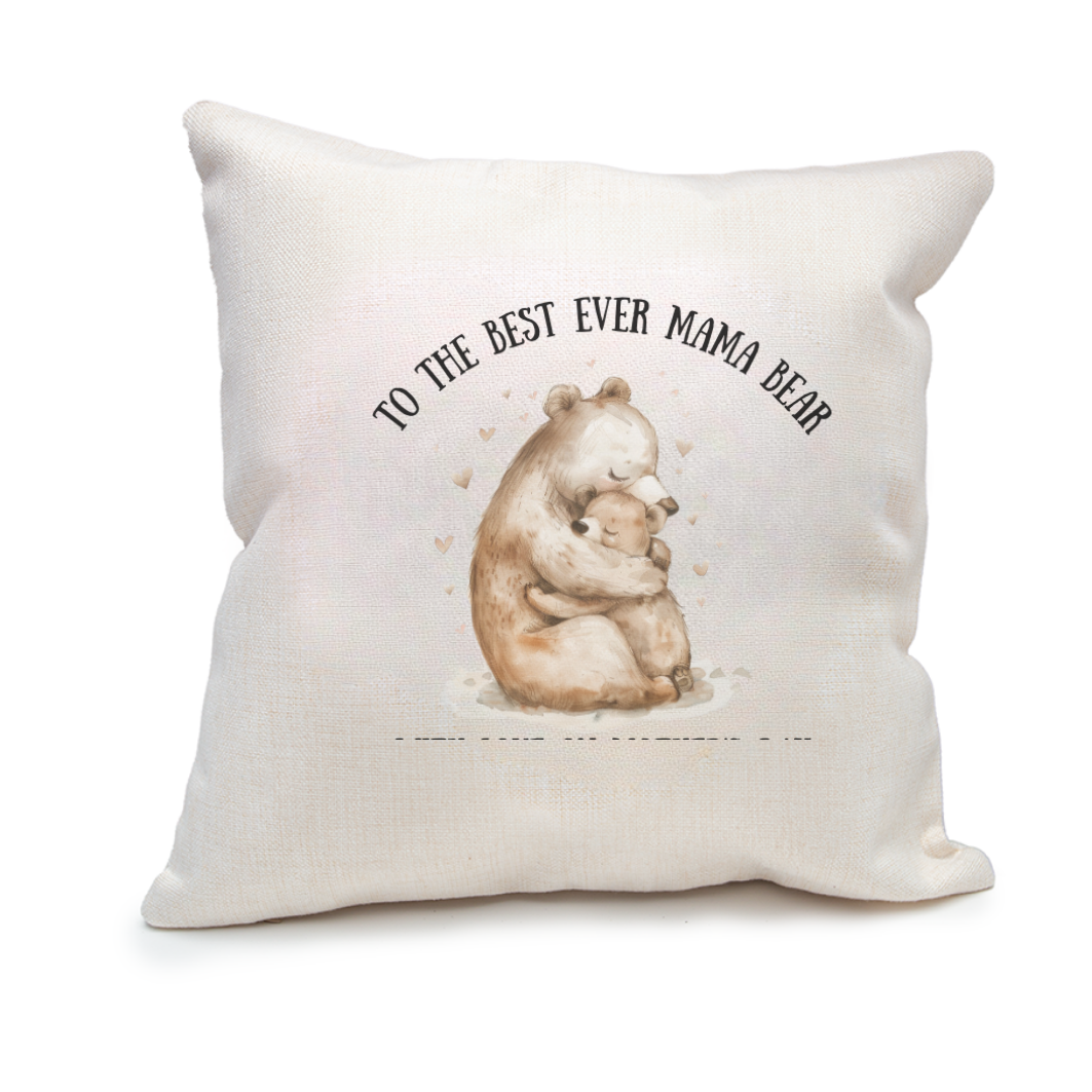 The Best Ever Mama Bear Cushion (Cover Only)