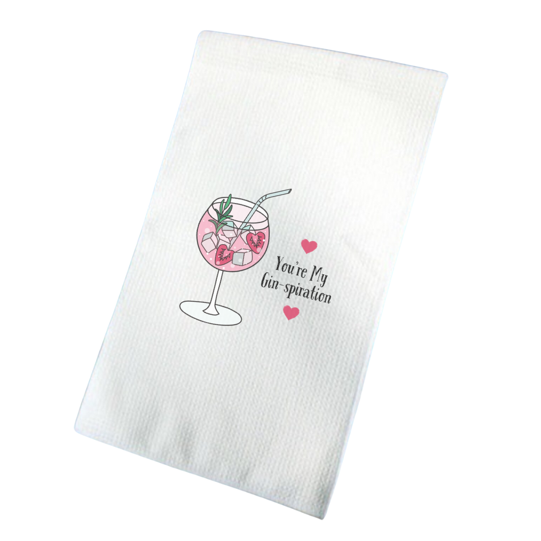 You're My Gin-spiration Waffle Tea Towel