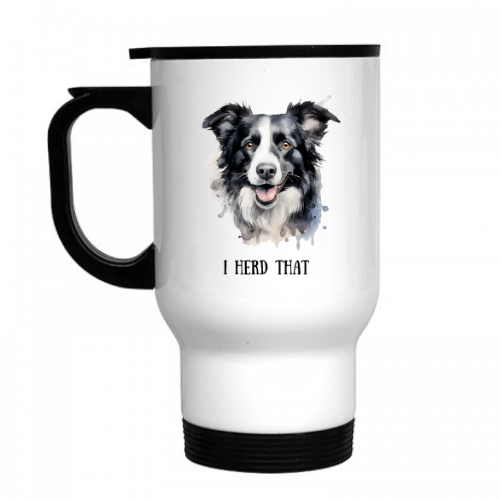 I Herd That (Border Collie) Travel Mug