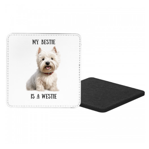 My Bestie Is A Westie Mug & Coaster