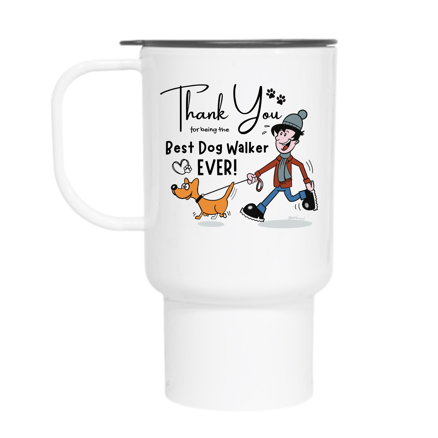 Thank You To The Best Dog Walker Ever Travel Mug