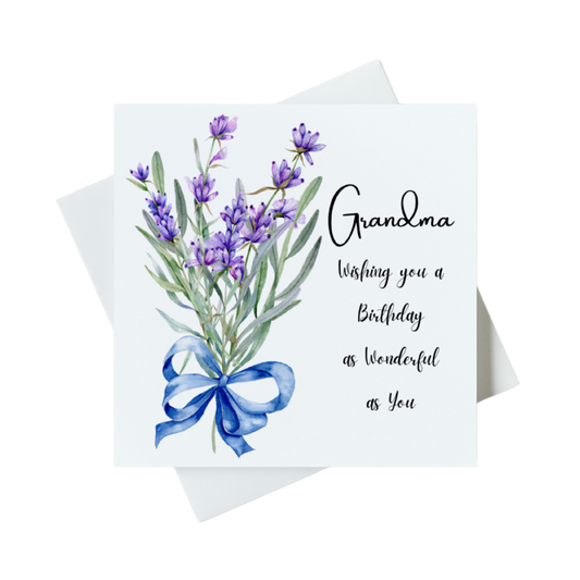 Grandma wishing you a birthday as wonderful as you