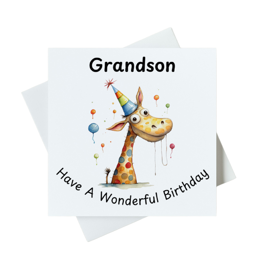 Grandson Have A Wonderful Birthday Card