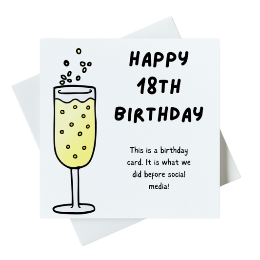 Happy 18th Birthday Card