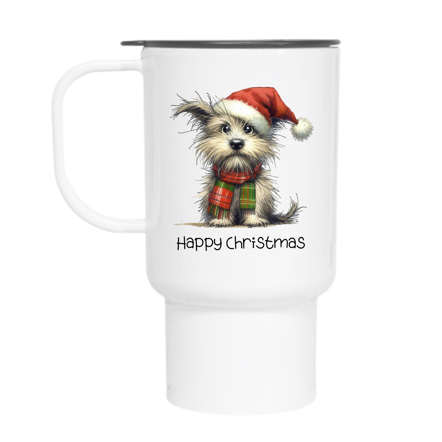 Happy Christmas Dog Travel Mug