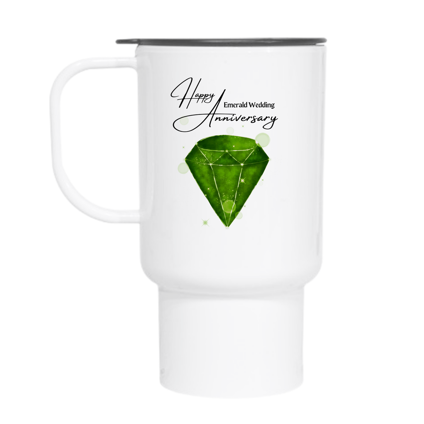 Happy Emerald Anniversary Travel Mug