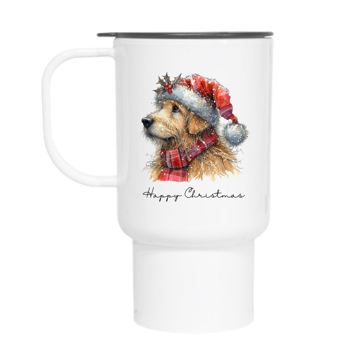 Happy Christmas Dog Travel Mug