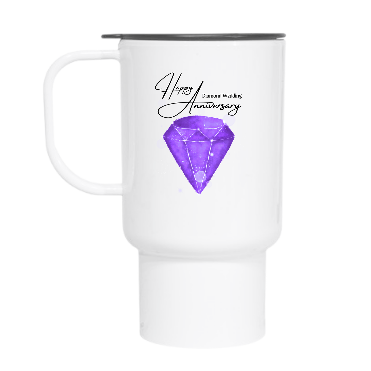 Happy Diamond Anniversary Travel Mug