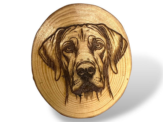 Rhodesian Ridgeback Dog Wood Slice Coaster