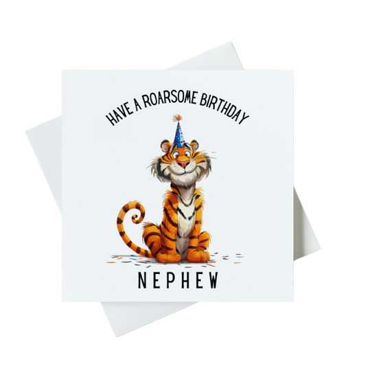 Have A Roarsome Birthday Nephew Card