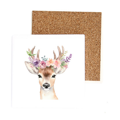 Deer With Flowers