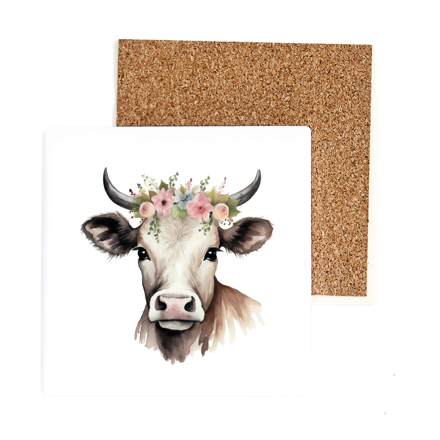 Cow With Flowers