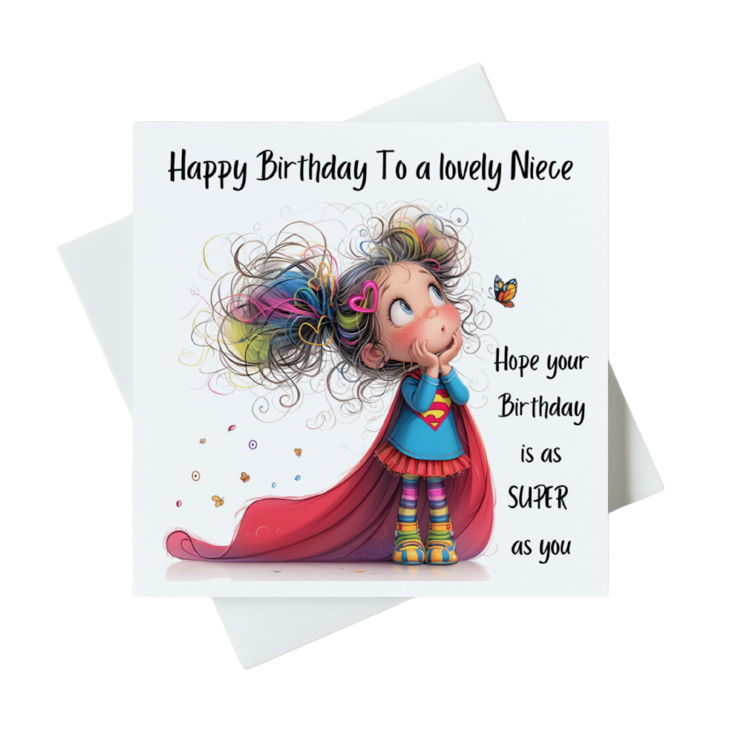 Happy Birthday To A Lovely Niece Hope Your Birthday is As SUPER As You Card