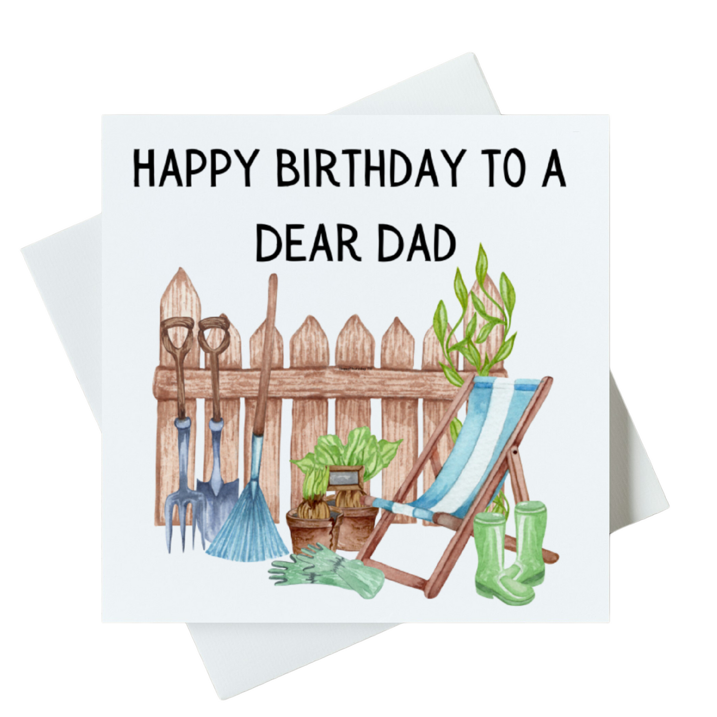 Happy Birthday To A Dear Dad Card