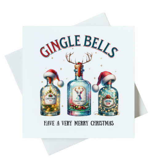 GINgle Bells Have A Very Merry Christmas Card