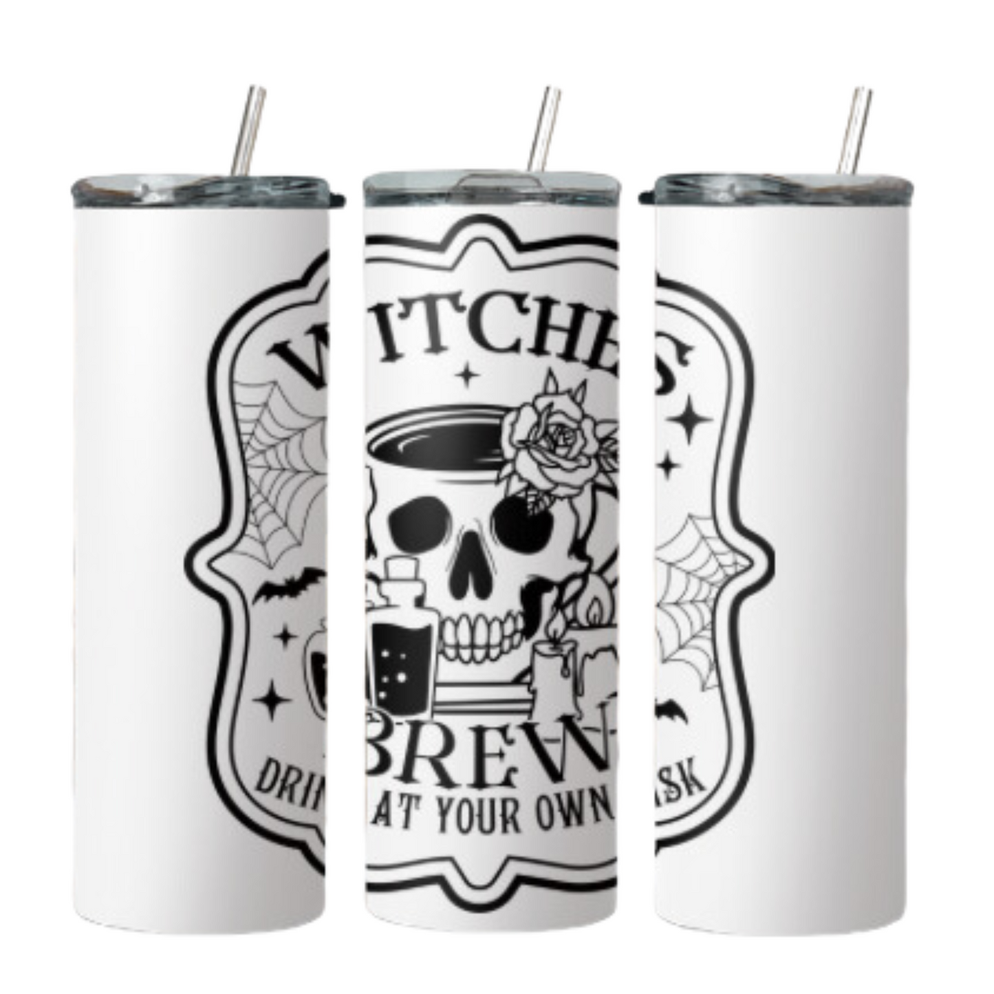 Witches Brew Stainless Steel Tumbler With Straw