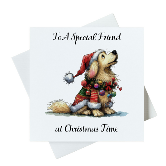 To A Special Friend At Christmas Time Card