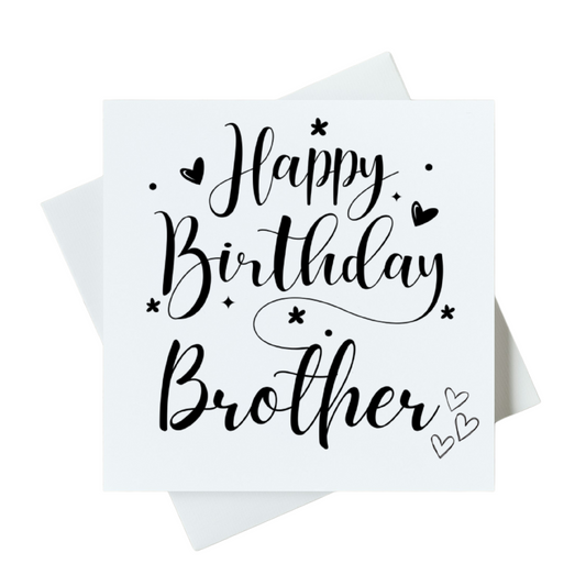 Happy Birthday Brother Card