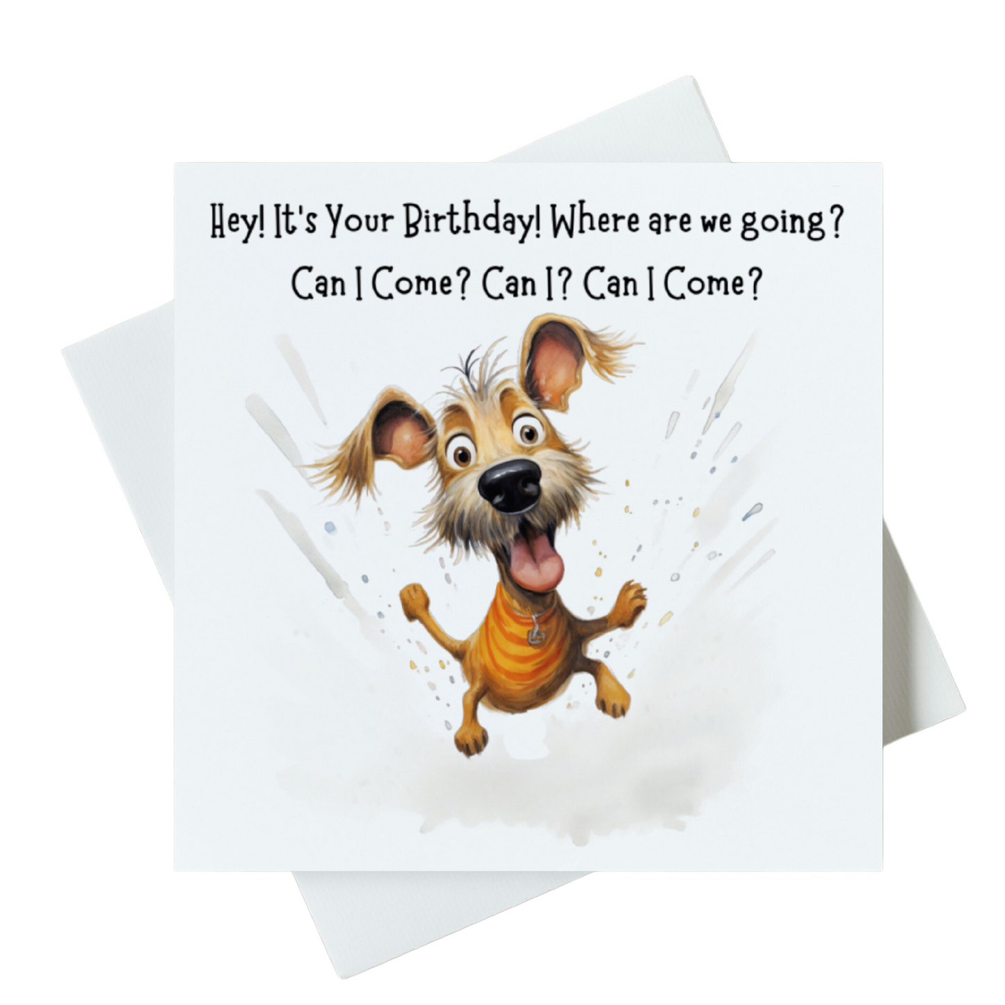 Hey It's Your Birthday! Where Are We Going? Can I Come? Card