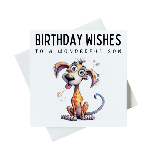 Birthday Wishes To A Wonderful Son Card