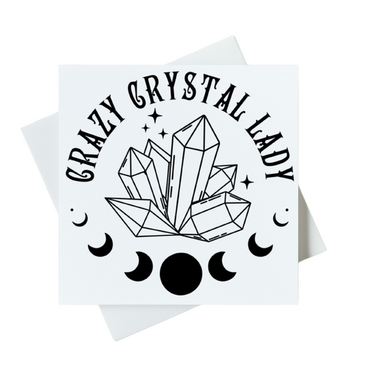 Crazy Crystal Lady Card