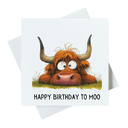 Happy Birthday To Moo Card