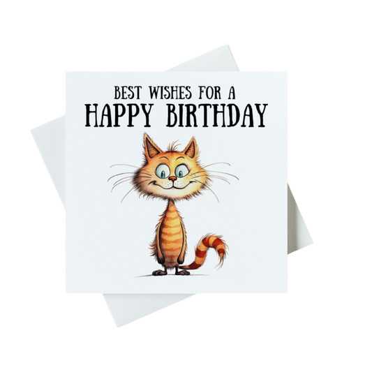 Best Wishes For A Happy Birthday Card