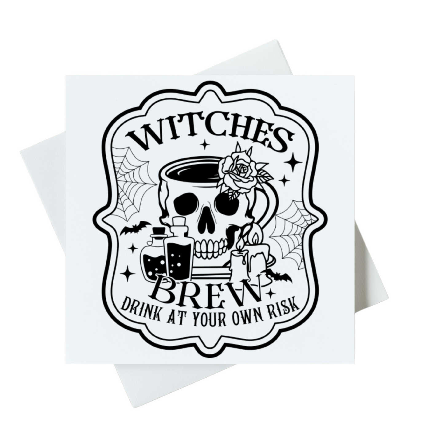 Witches Brew Drink At Your Own Risk Card