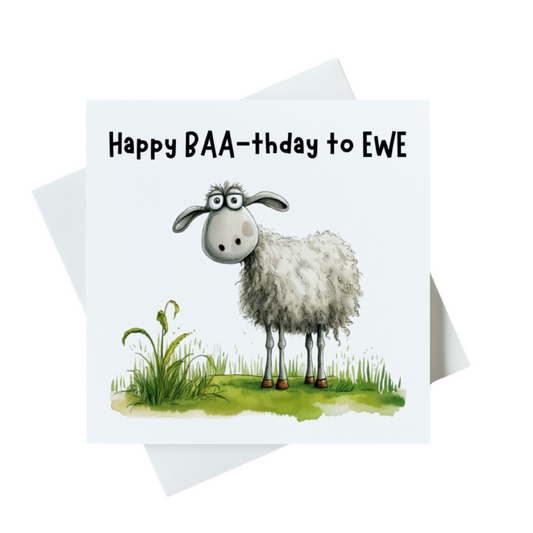 Happy BAA-thday To EWE Card