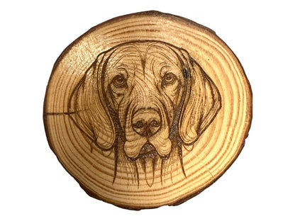 Vizsla Dog Wood Slice Coaster