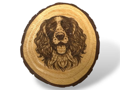 Weish Springer Spaniel Dog Wood Slice Coaster