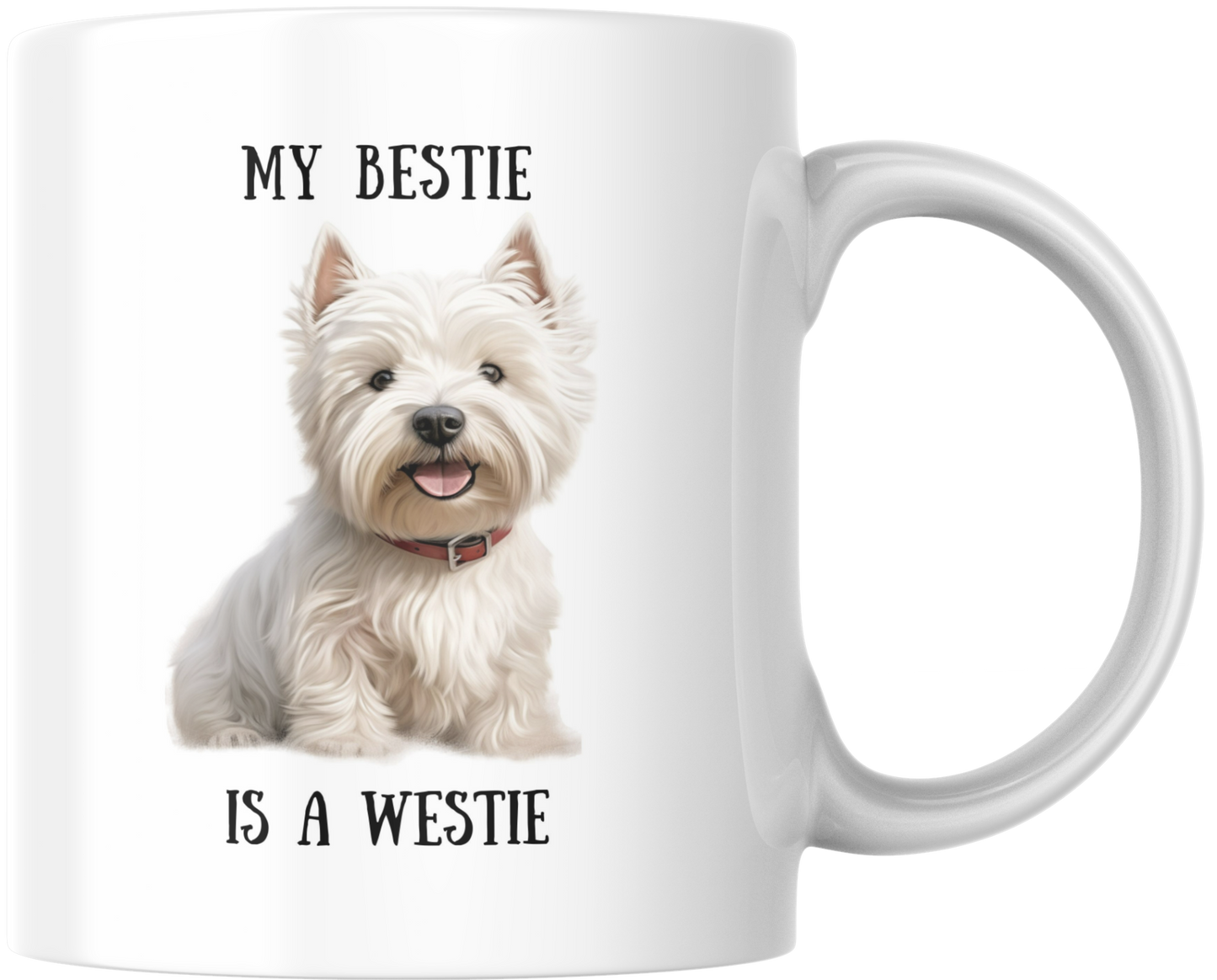 My Bestie Is A Westie Mug & Coaster