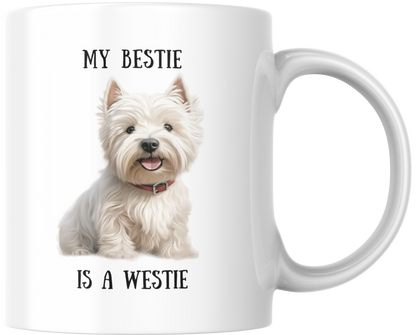 My Bestie Is A Westie Mug & Coaster