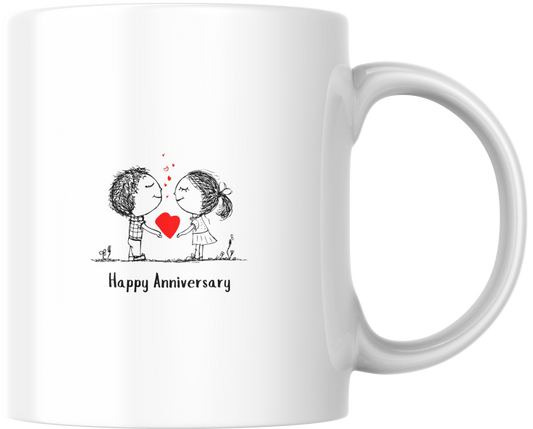 Happy Anniversary Mug and Coaster