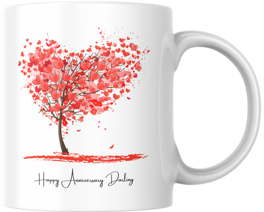 Happy Anniversary Darling Mug & Coaster