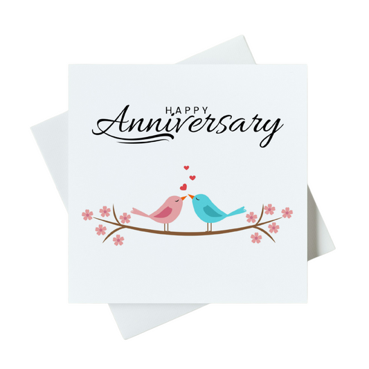 Happy Anniversary Love Bird Card