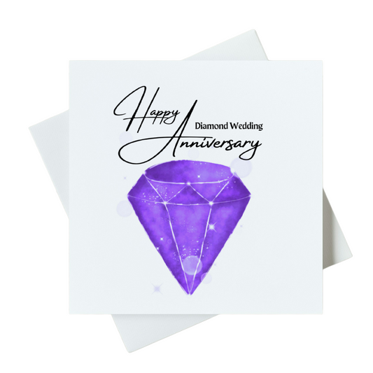 Happy Dimond Wedding Anniversary Card