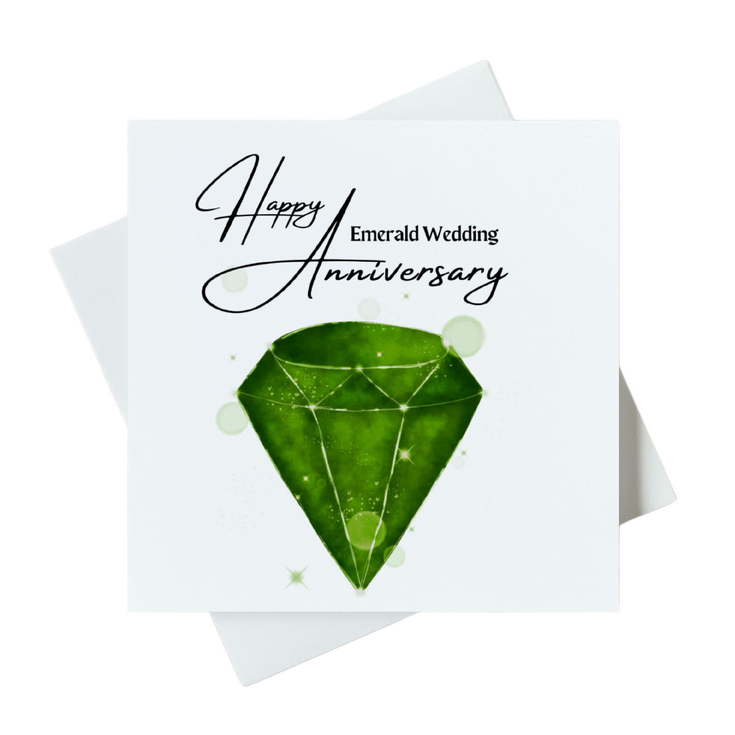 Happy Emerald Wedding Anniversary Card