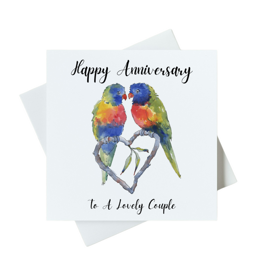 Happy Anniversary To A Lovely Couple Card