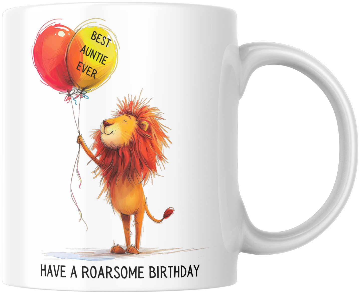 Best Auntie Ever Have A Roarsome Birthday Gift Mug