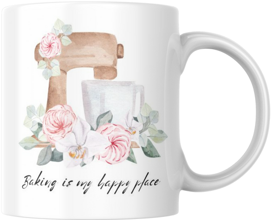 Baking Is My Happy Place Gift Mug