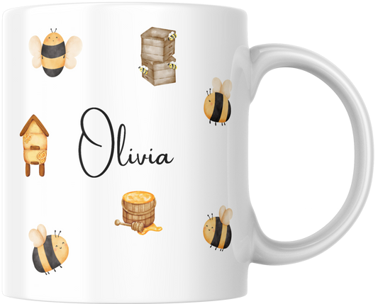 Personalised Bees Gift Mug