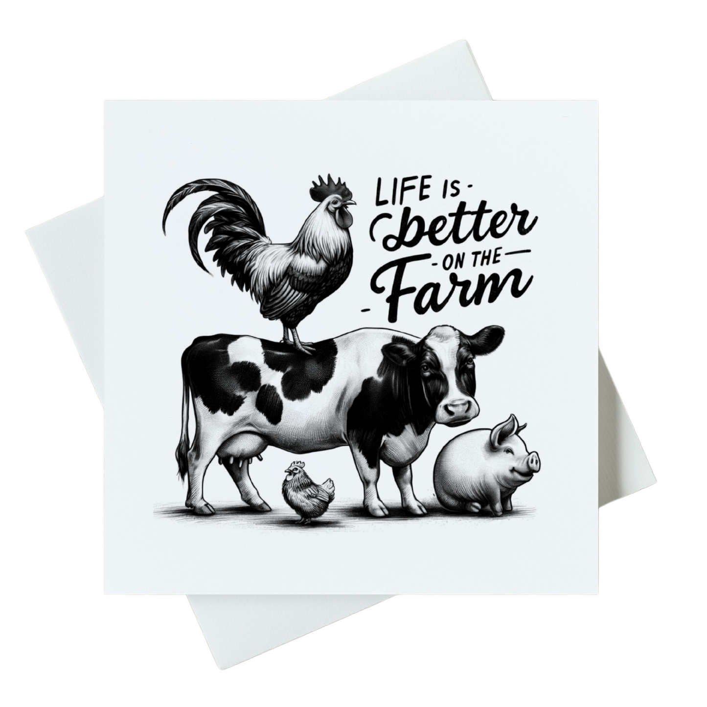 Life Is Better On The Farm Card