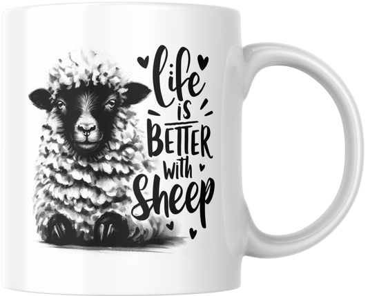 Life Is Better With Sheep Gift Mug