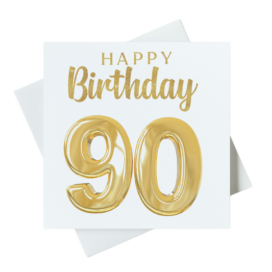 Happy Birthday 90 Card