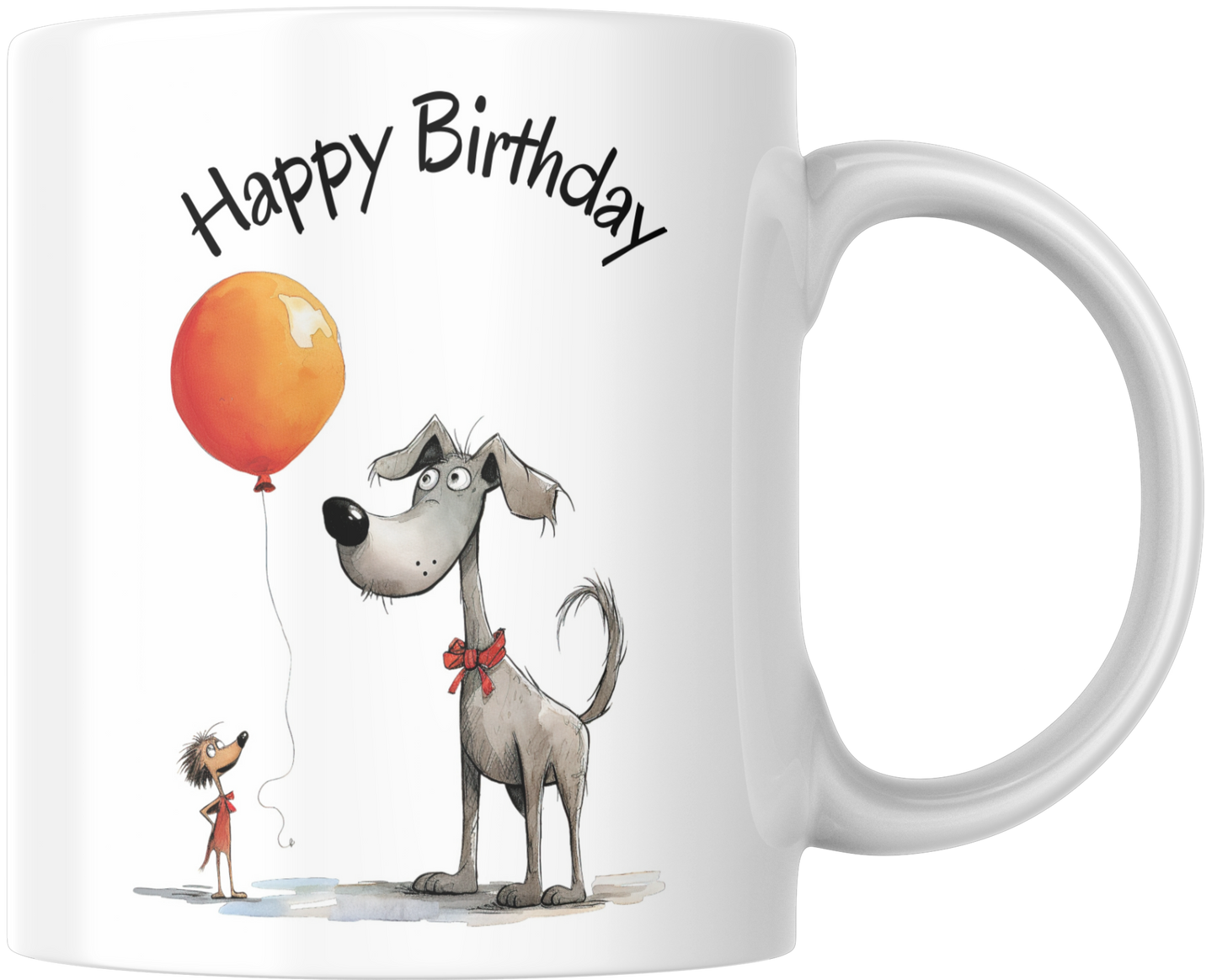 Happy Birthday Dog Design Gift Mug