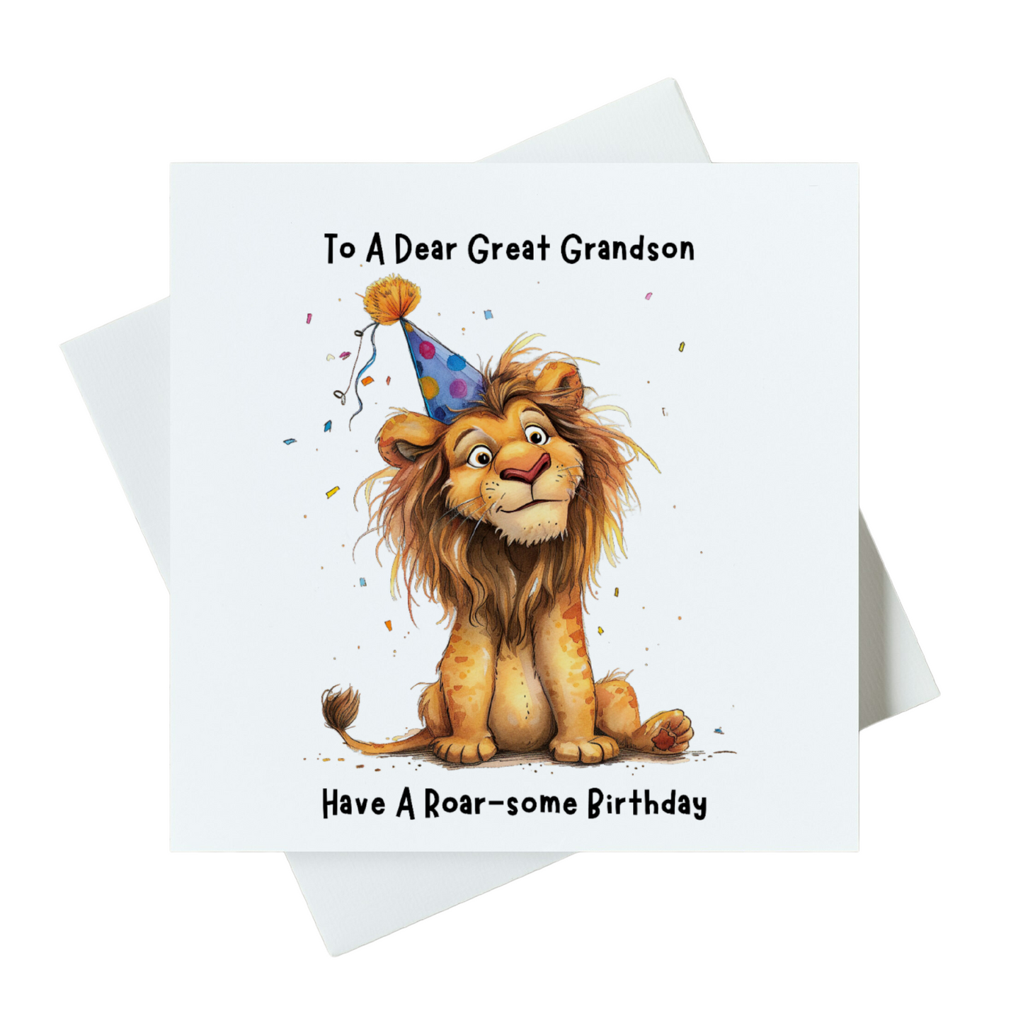 To A Dear Great Grandson Have A Roar-some Birthday Card