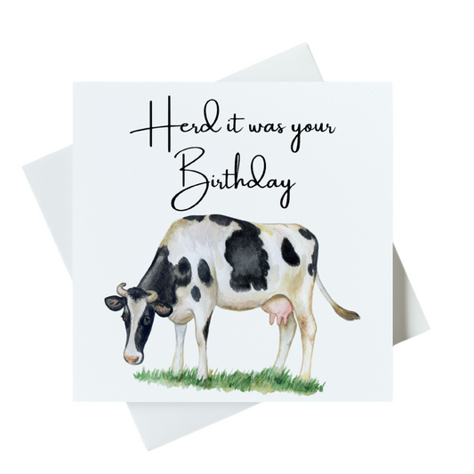 Herd It Was Your Birthday Card