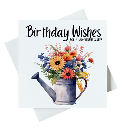 Birthday Wishes For A Wonderful Sister Card