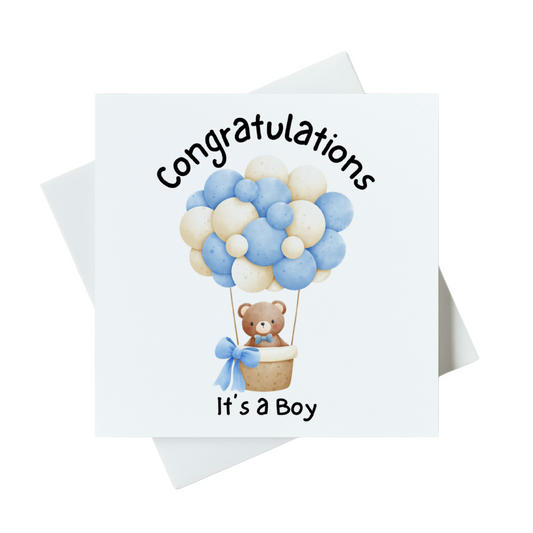 Congratulations It's A Boy Card